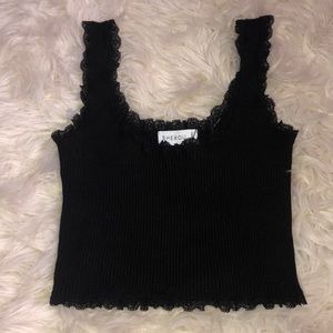 Black skirt and top set from Shekou